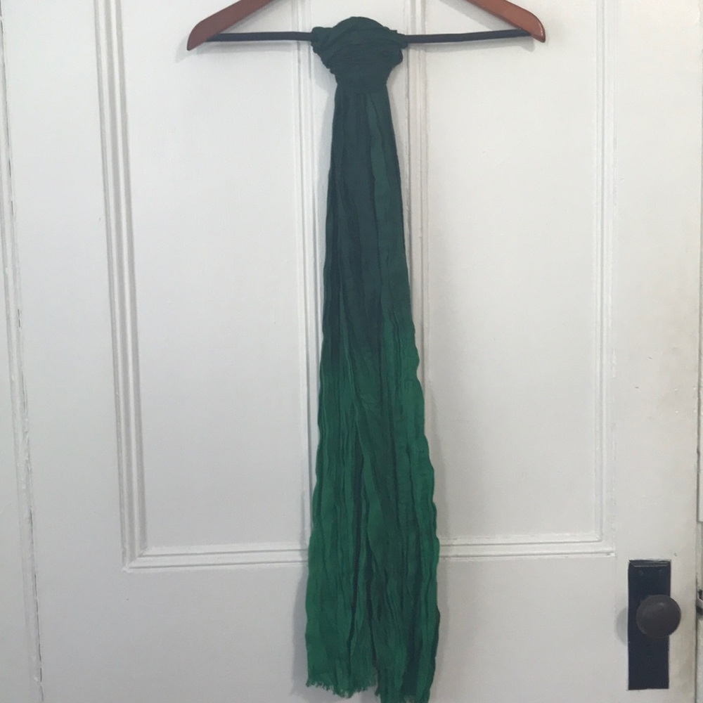 LOFT green ombré scarf